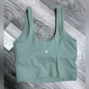 green lululemon align tank top size 4